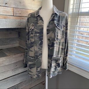 Camo Distressed Jacket